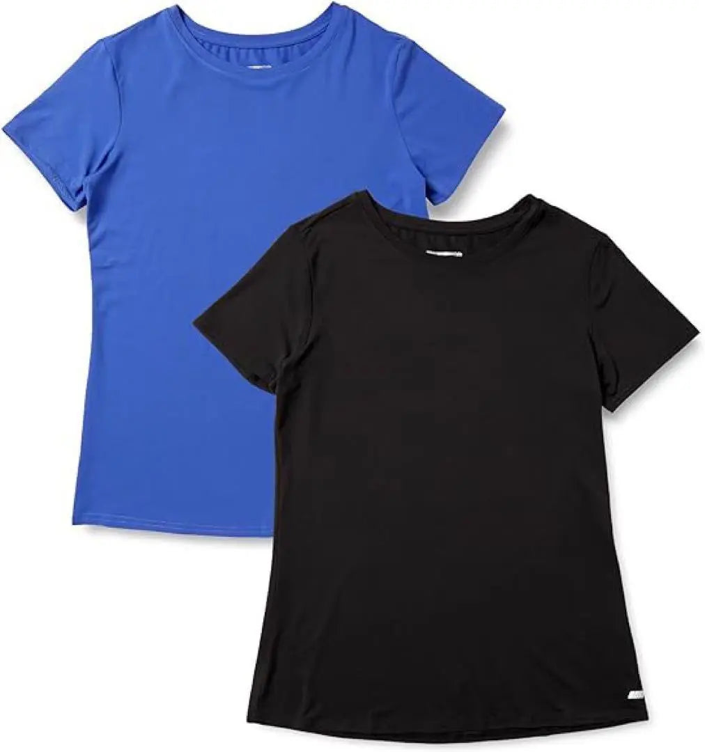 ⭐️ Women's T-shirt Short Sleeve Blue Black Sporty 2-Piece Set L Size