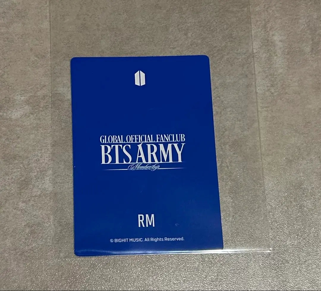 Tarjeta coleccionable de regalo de membresía global de BTS SUGA