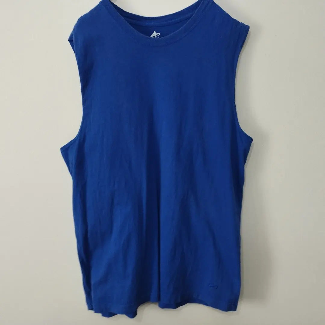 USA vintage clothing athletech sleeveless blue L