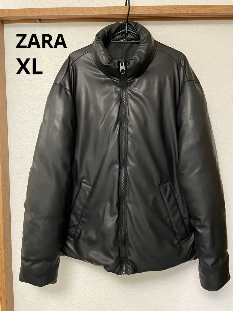 Chaqueta acolchada de piel sintética ZARA XL