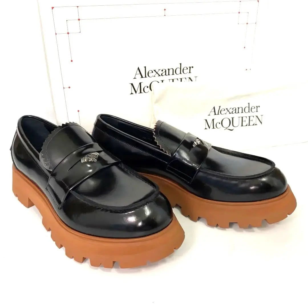 [New] Alexander McQueen Contrast Sole Loafers 42