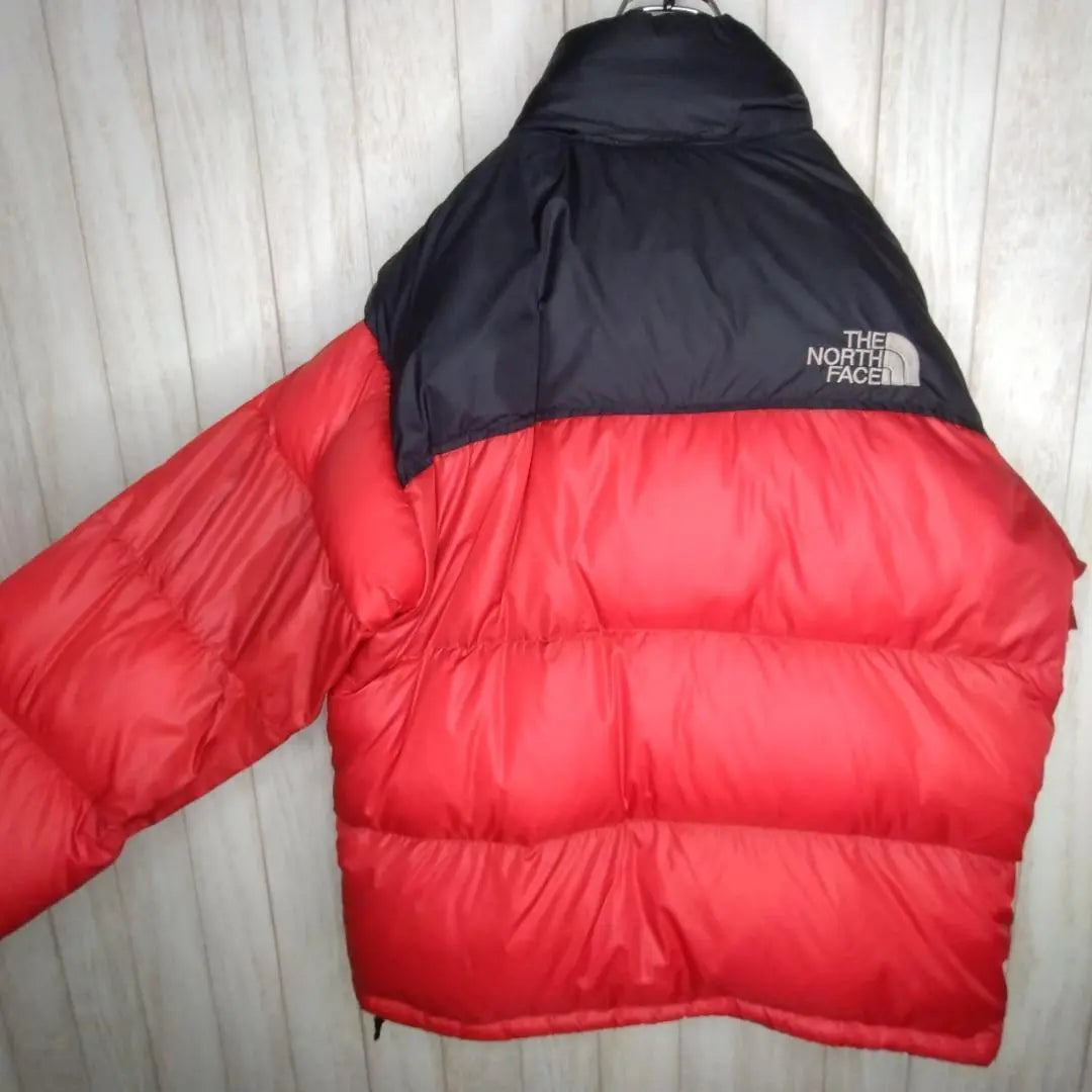 Chaqueta de plumas North Face Nupus M con bordado rojo D51027 《Geki Rare》