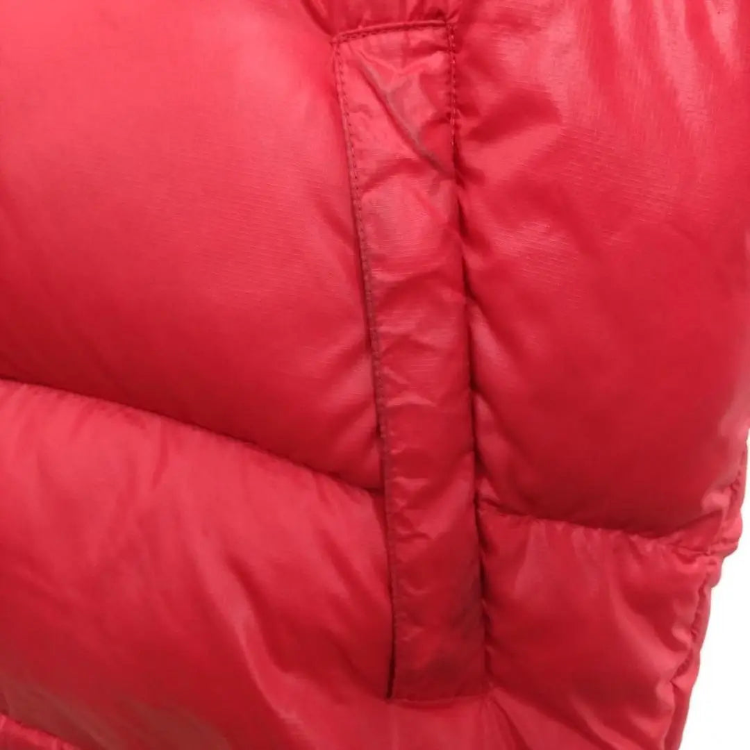 《Geki Rare》 North Face ☆ Nupus Down Jacket M Embroidery Red D51027