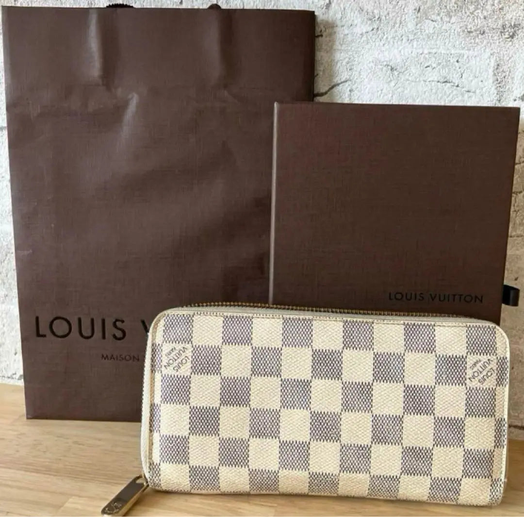 LOUIS VUITTON Damier Azul long wallet