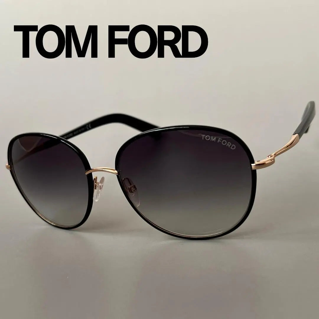 Tom Ford sunglasses black gold black gold grey high brand