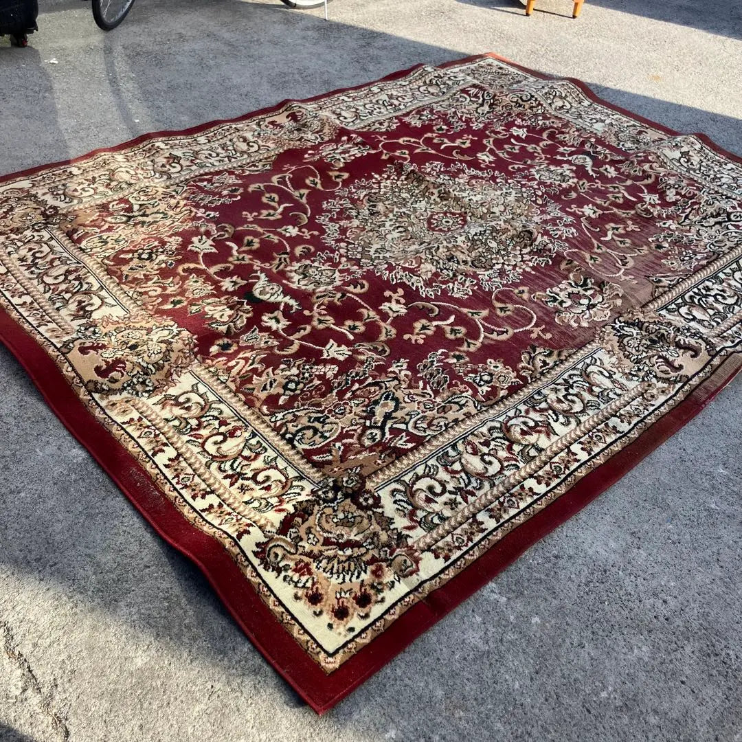 Showa Retro Arabesque pattern Persian carpet Large carpet carpet rug