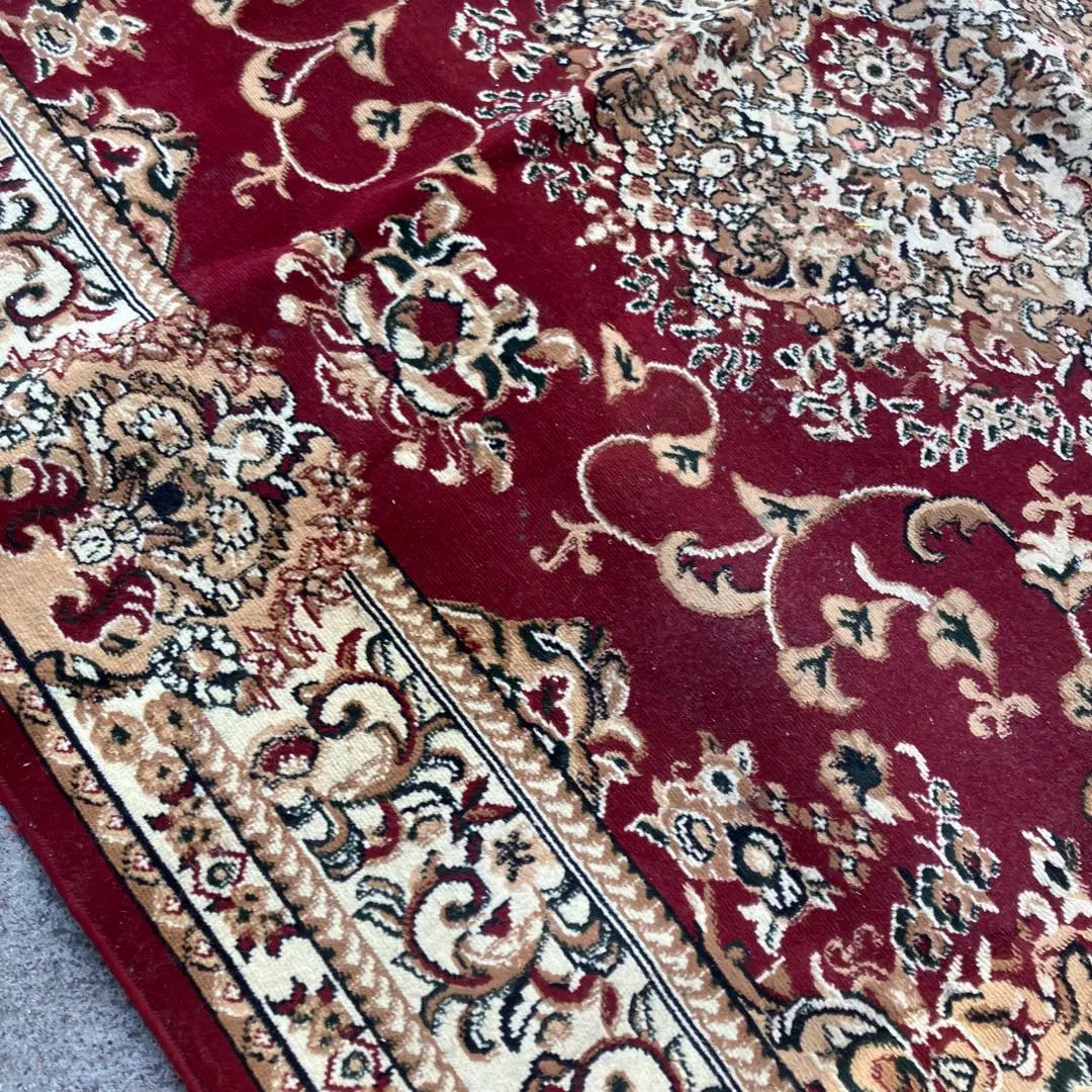 Showa Retro Arabesque pattern Persian carpet Large carpet carpet rug