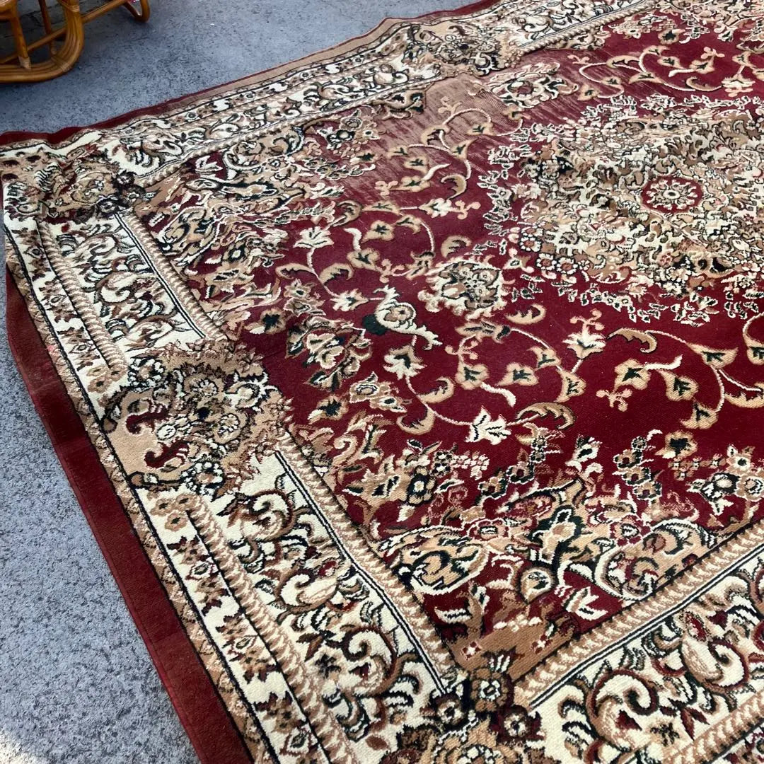 Showa Retro Arabesque pattern Persian carpet Large carpet carpet rug