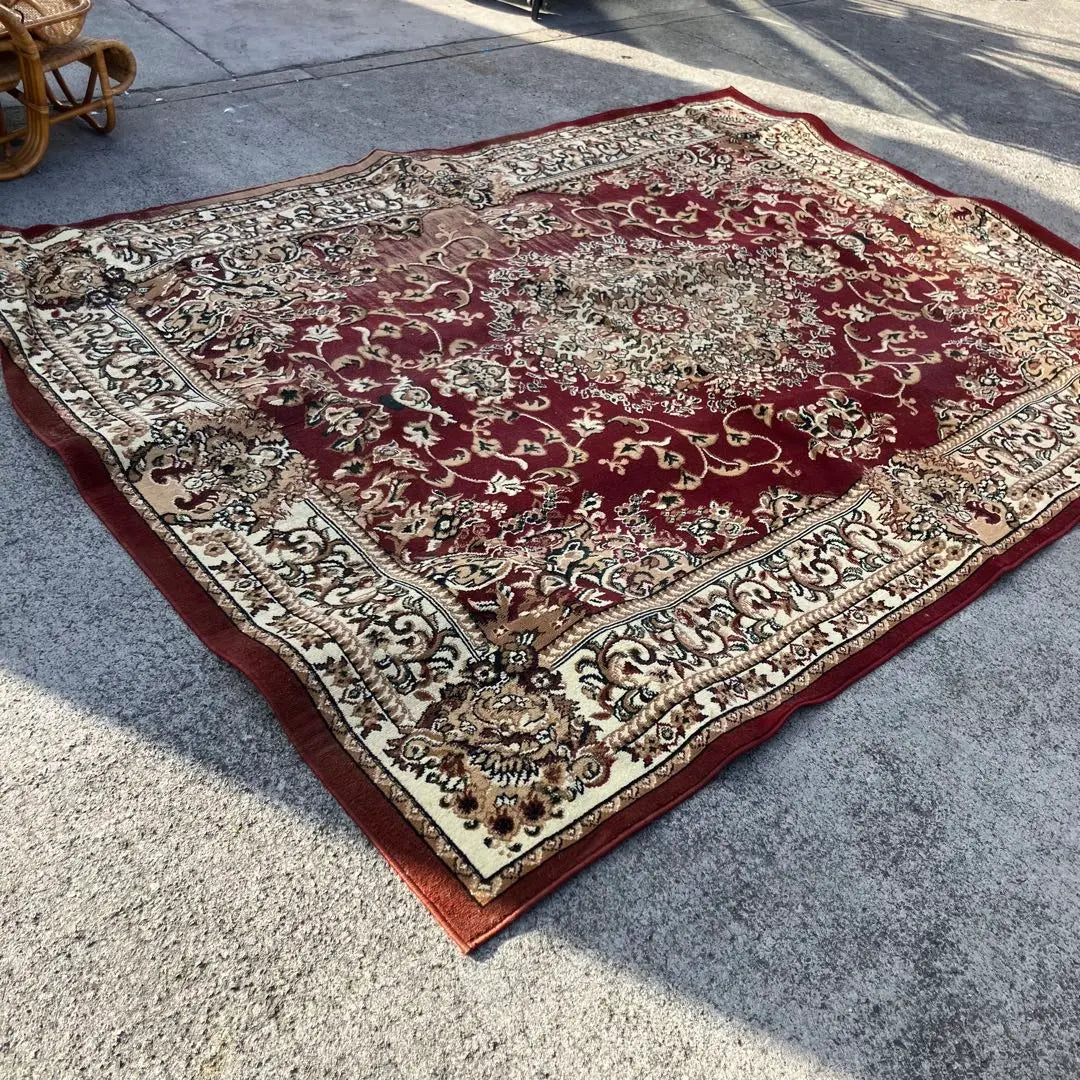 Showa Retro Arabesque pattern Persian carpet Large carpet carpet rug