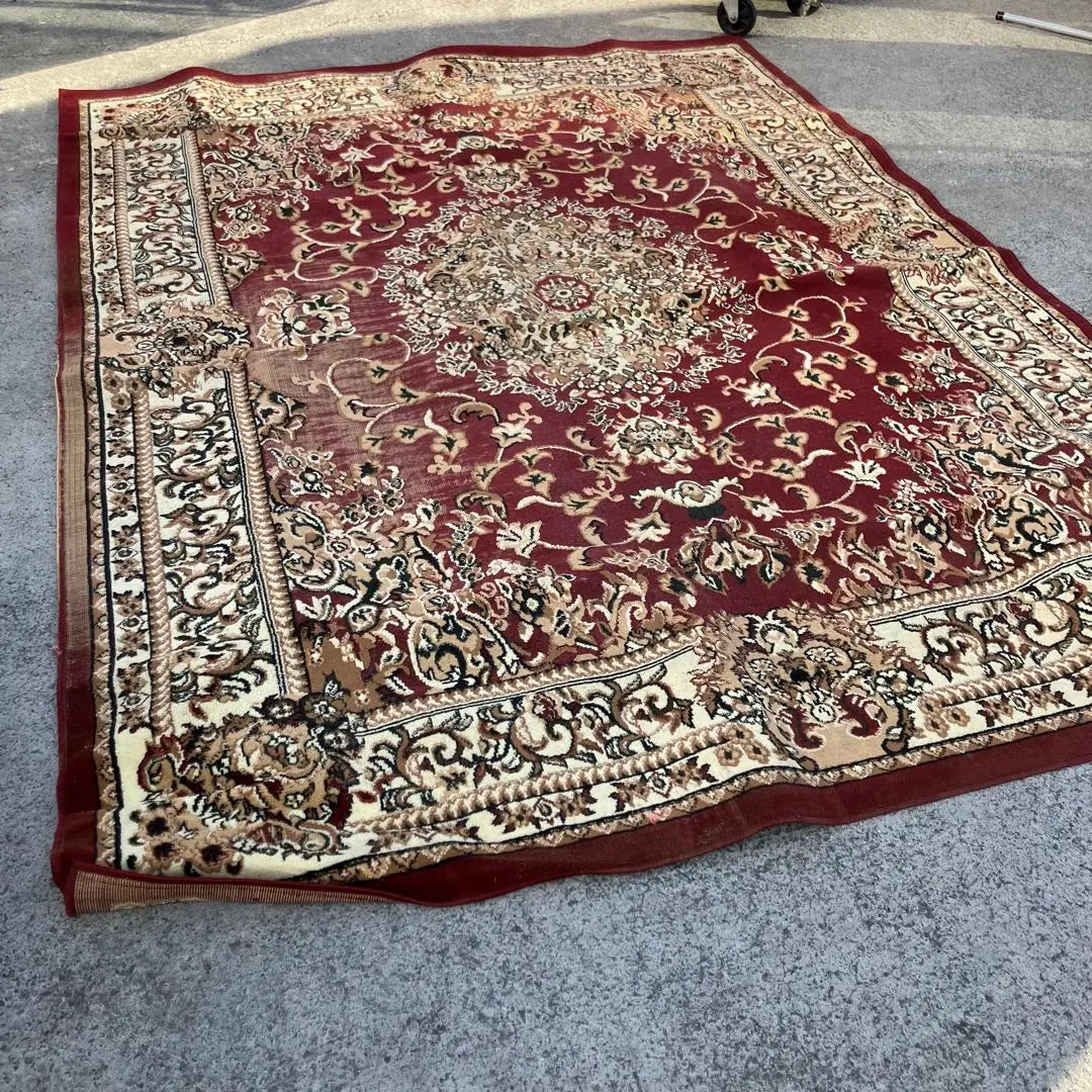 Showa Retro Arabesque pattern Persian carpet Large carpet carpet rug