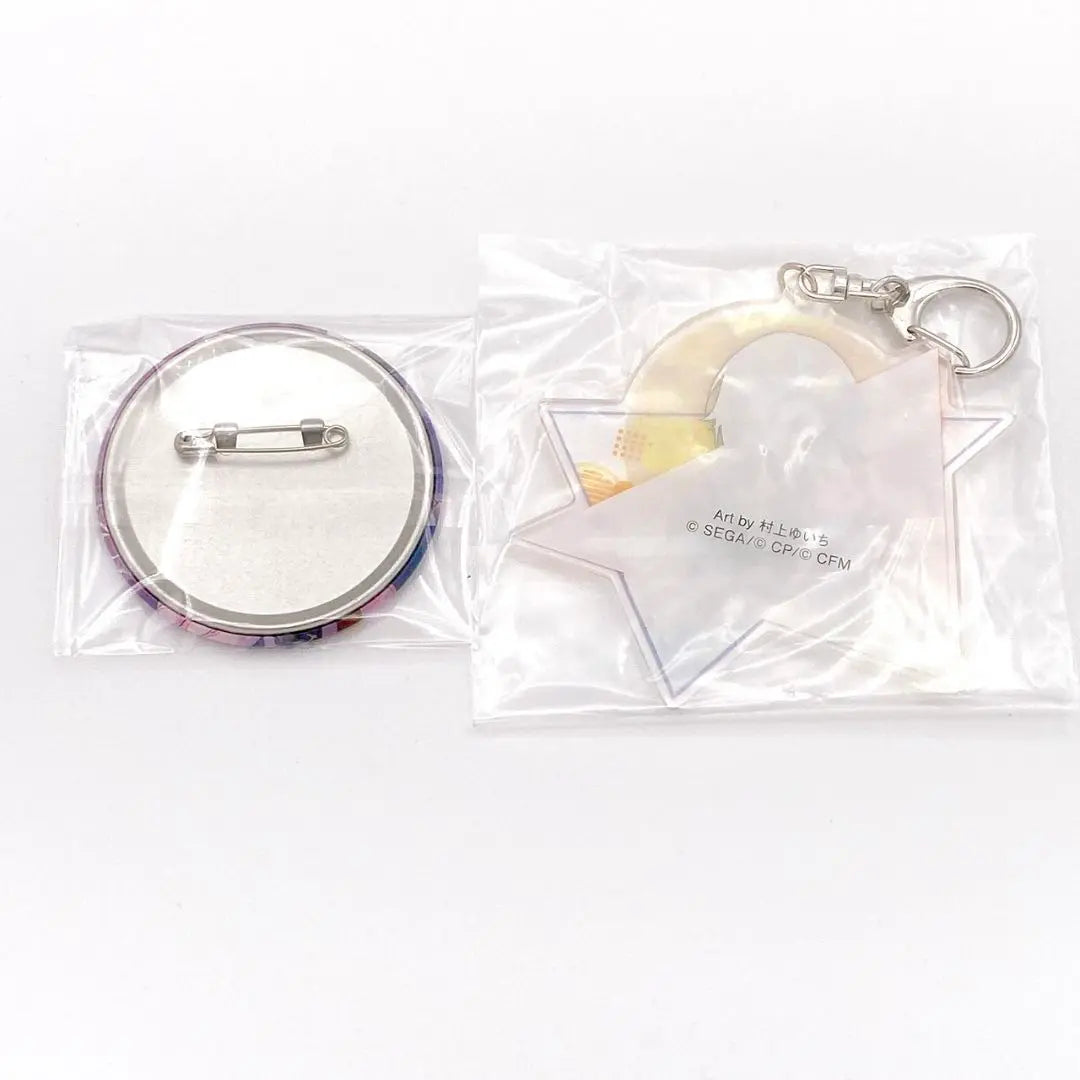 Project Seka Shinto Glitter Can Badge Star Shape Acrylic Keychain