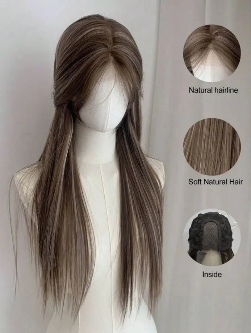 SHEIN Brown Long Straight Wig