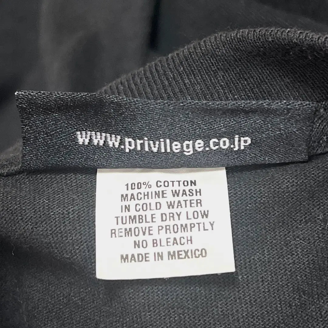 Mexico ARCHIVE PRIVILEGE One Point Logo Print T -shirt