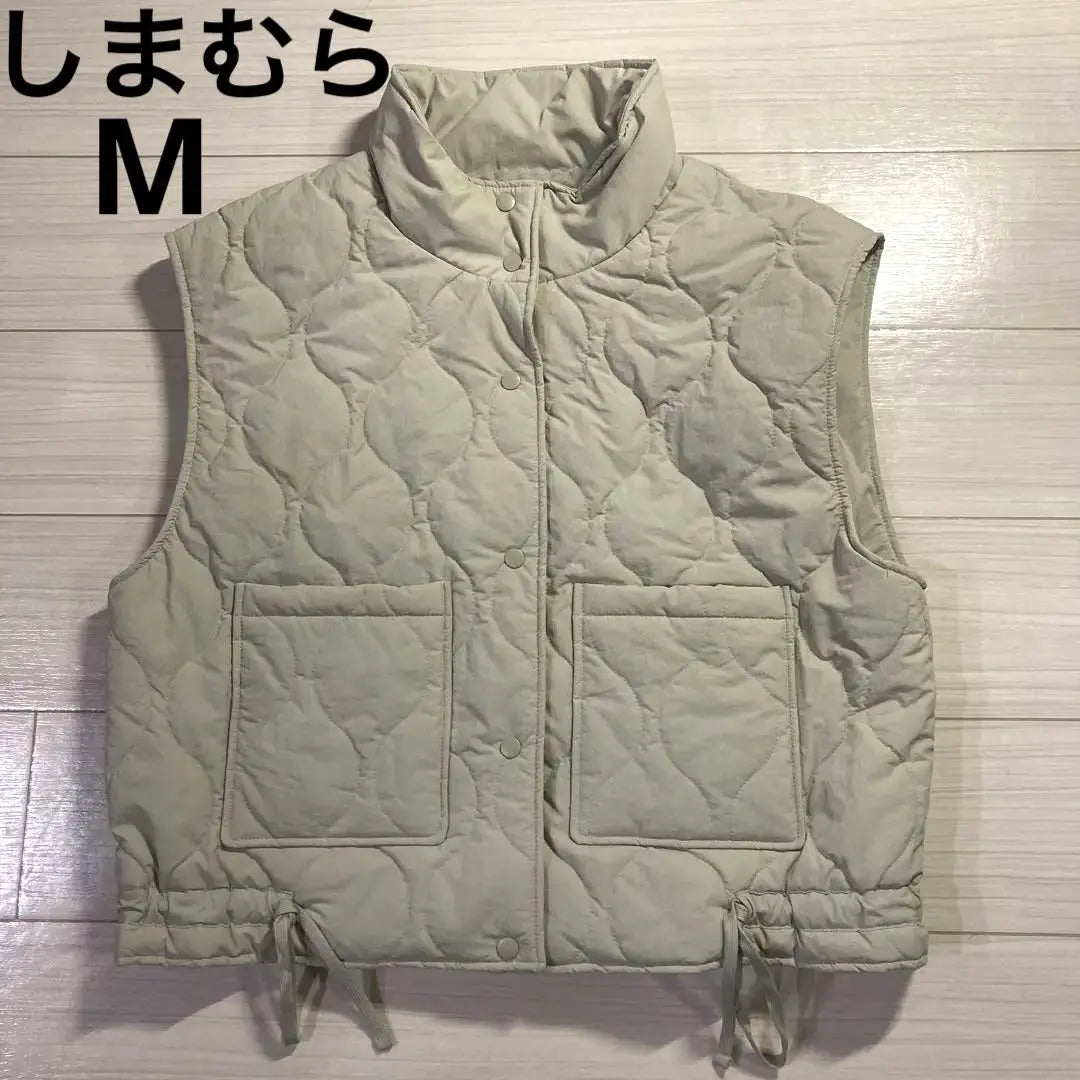 [New] Nozomi Shimamura Quilted Vest M Off-White