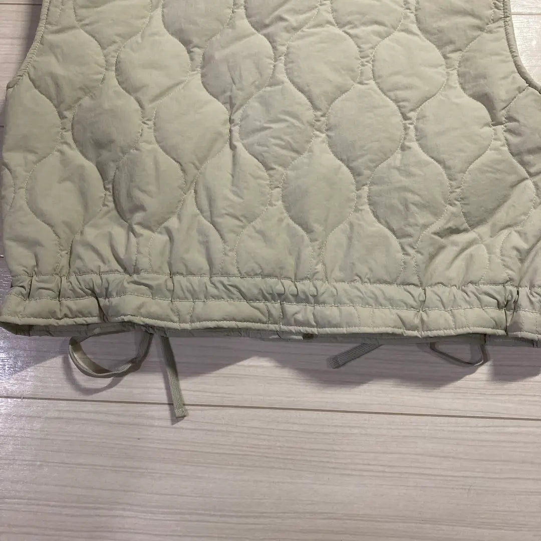 [New] Nozomi Shimamura Quilted Vest M Off-White