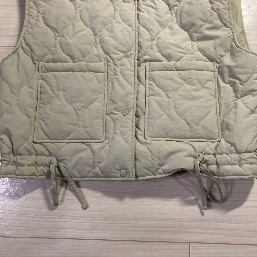 [New] Nozomi Shimamura Quilted Vest M Off-White