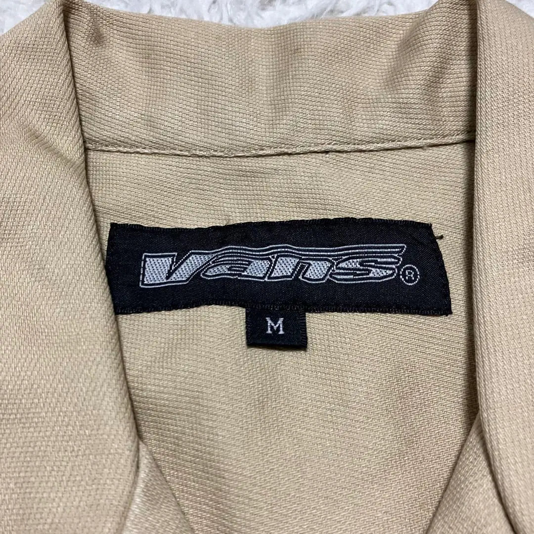 {Good condition, valuable} 90s vans vans work shirt M beige y2k | 《状態良美品貴重》90sバンズvansワークシャツMベージュy2k