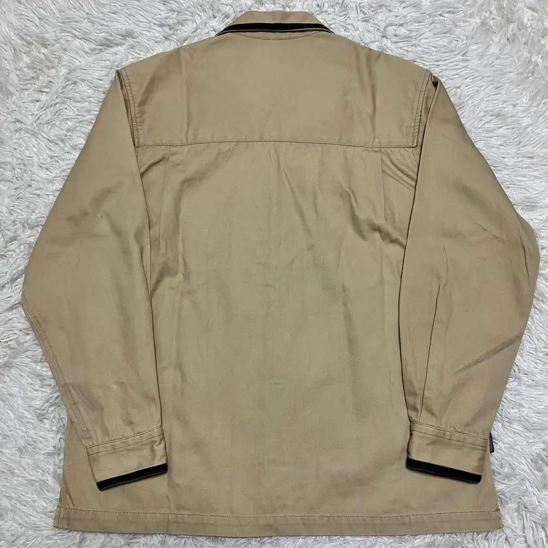 {Good condition, valuable} 90s vans vans work shirt M beige y2k | 《状態良美品貴重》90sバンズvansワークシャツMベージュy2k