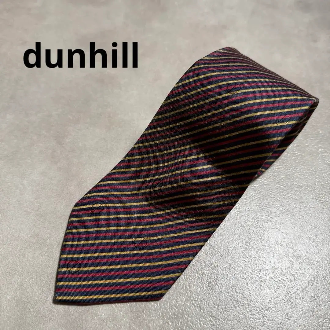 dunhill silk striped tie