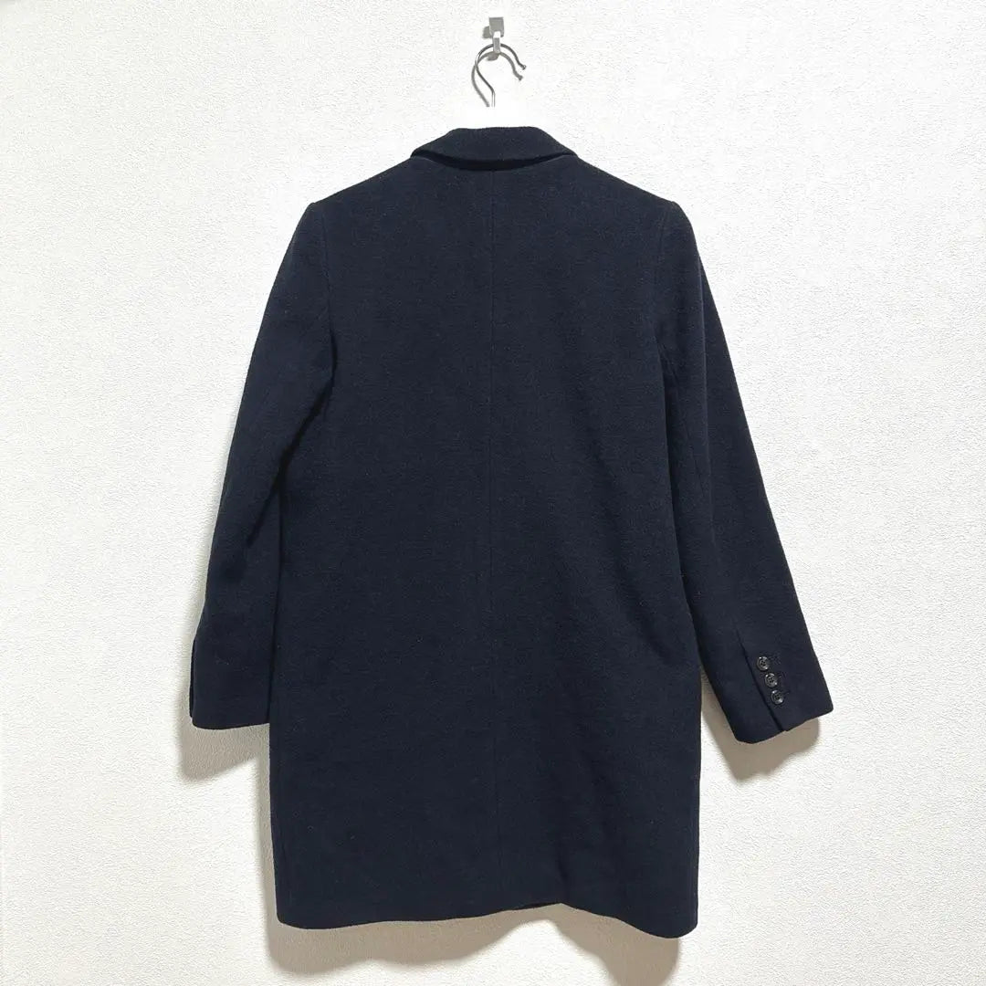 {A.P.C.} A.P.C. (XS) Chester Coat Navy Wool