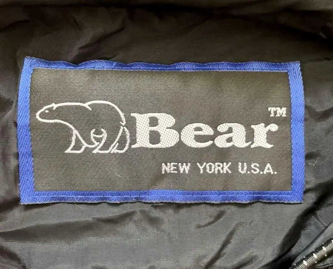 ◆[Rare] 90s Bear USA Reversible Nylon Jacket Hoodie