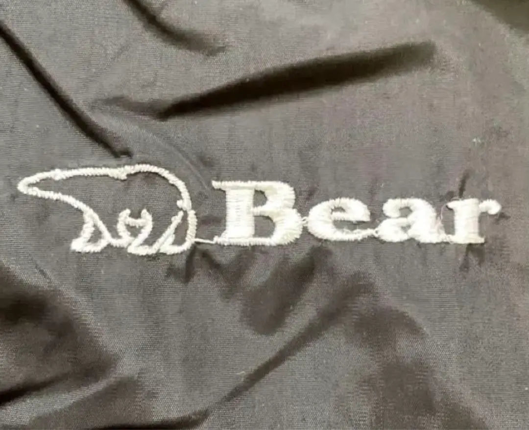 ◆[Rare] 90s Bear USA Reversible Nylon Jacket Hoodie