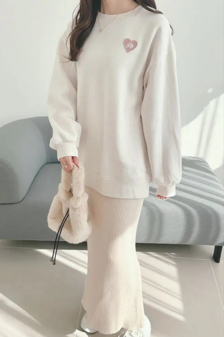 GRL light -colored top set knit sweatshirt | GRL　淡色トップスセット　ニット　スウェット