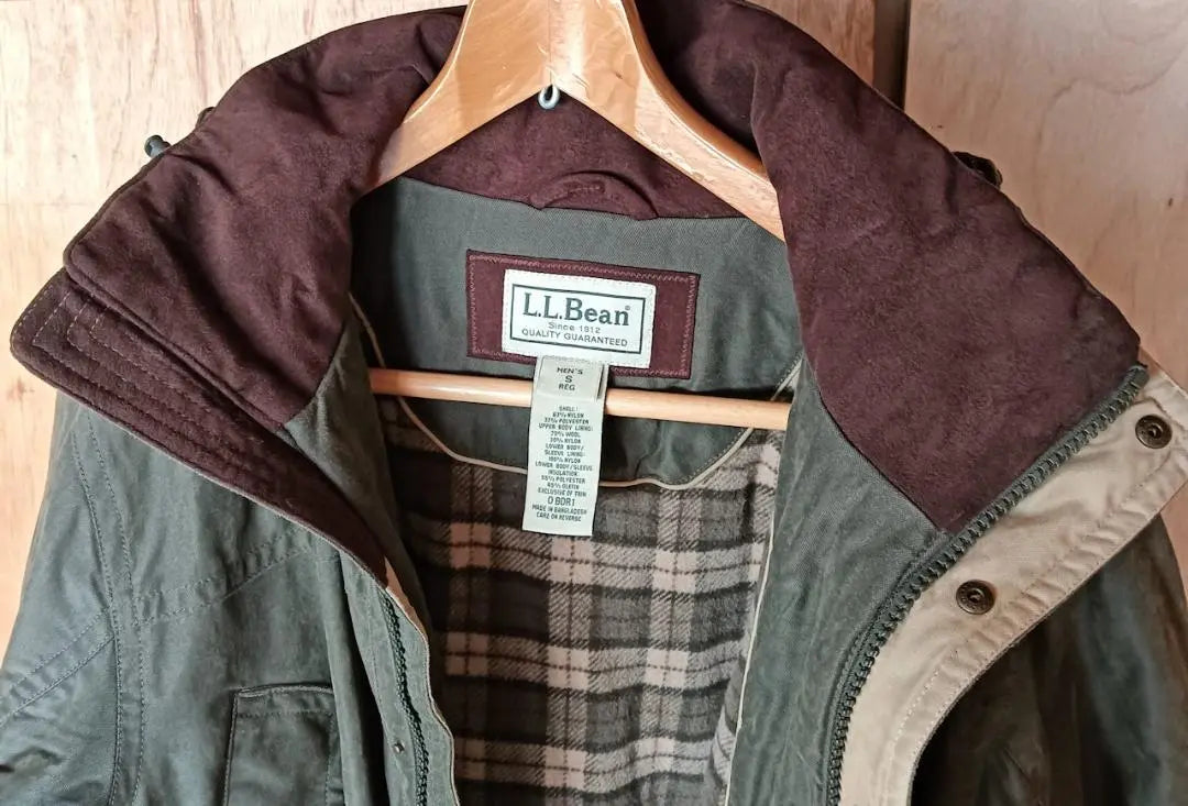 L.L.Bean Mod Coat with Hood Coat Old Logo