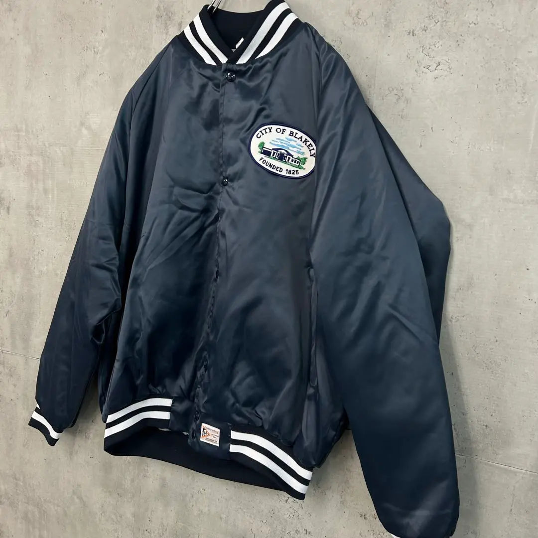 felco nylon stadium jacket L USA made patch snap Felco