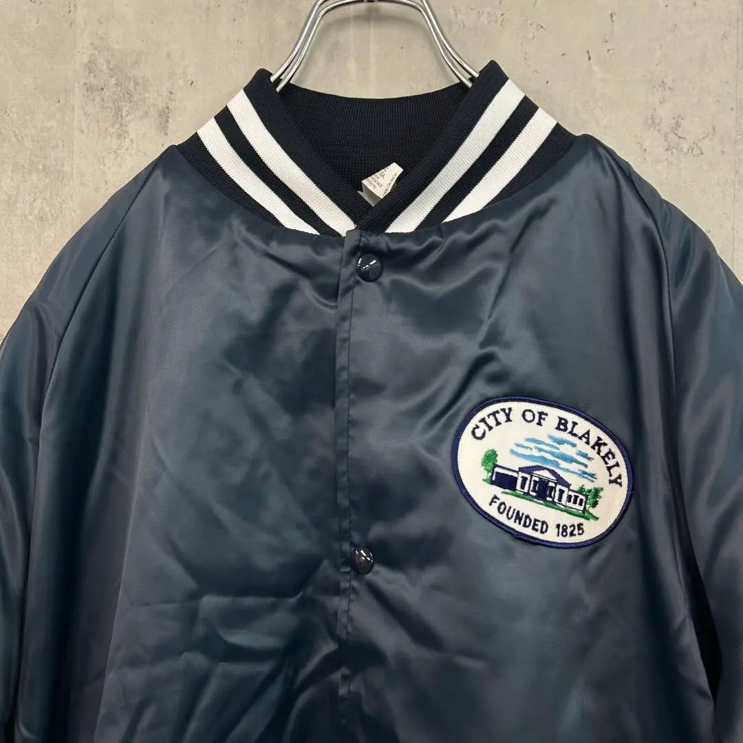 felco nylon stadium jacket L USA made patch snap Felco