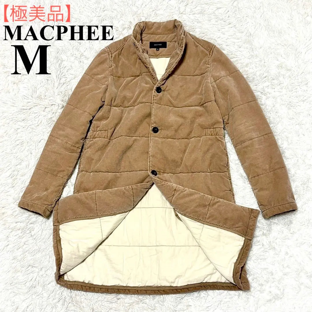 [Extremely beautiful] McAfee Down Coat Corduroy Beige Tomorrowland M