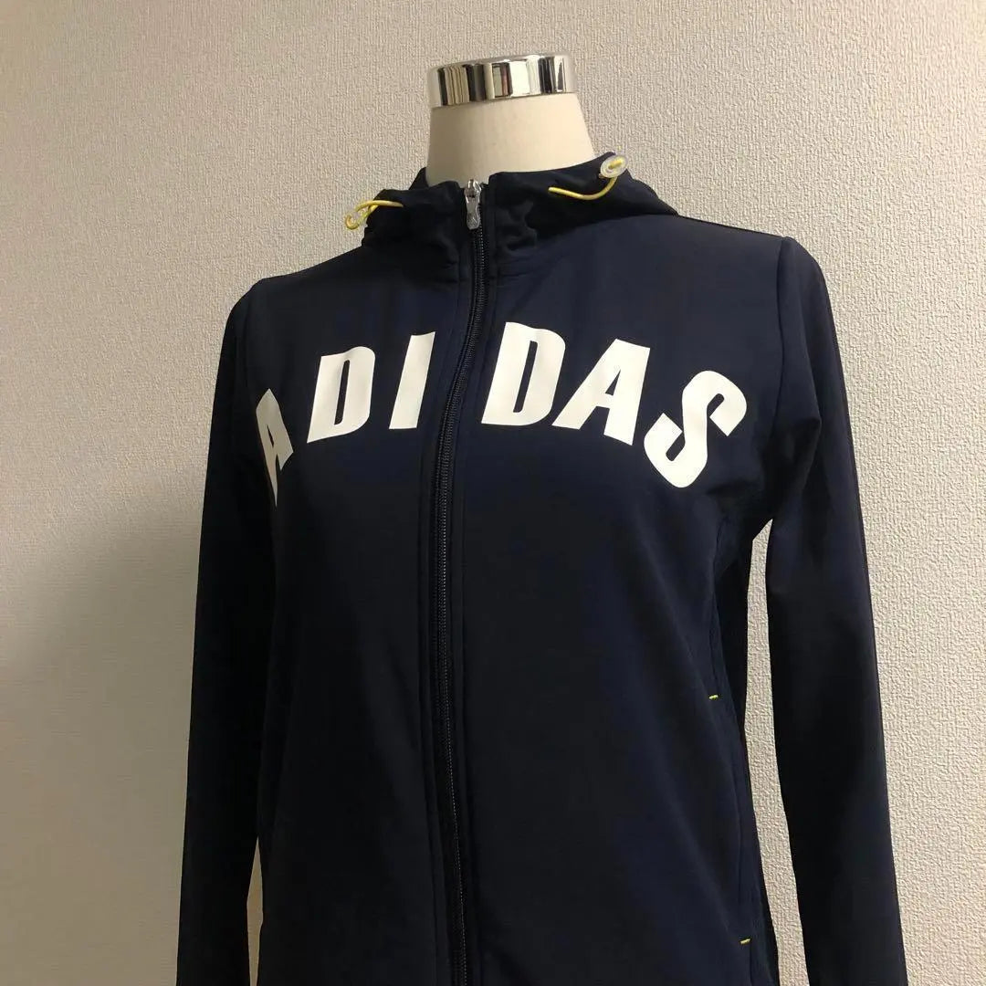 Adidas Golf Zip-up Thin Hoodie Navy Size L