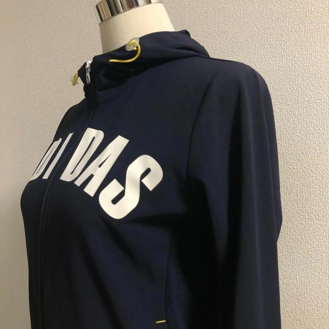 Adidas Golf Zip-up Thin Hoodie Navy Size L