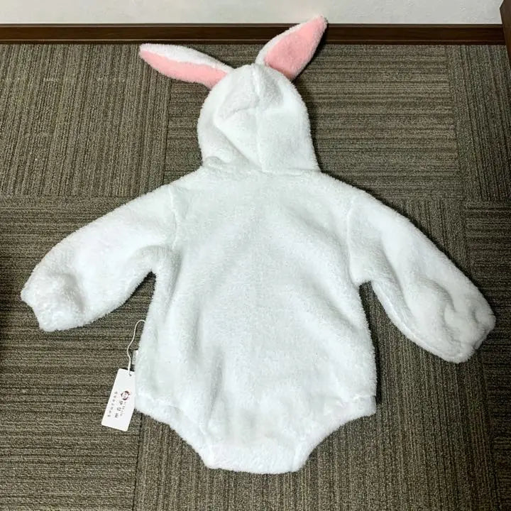 Rabbit Rompers Baby Mokomoko Cats Outer Children's Cold Protection | うさぎ ロンパース ベビー もこもこ 着ぐるみ アウター 子供 防寒