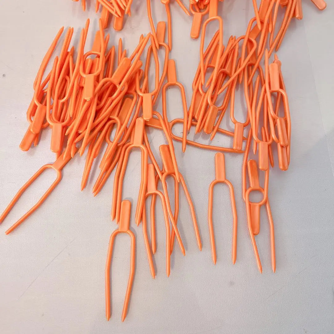 Plant Support Gardening Clip Fixed Fork 105 Pieces Orange