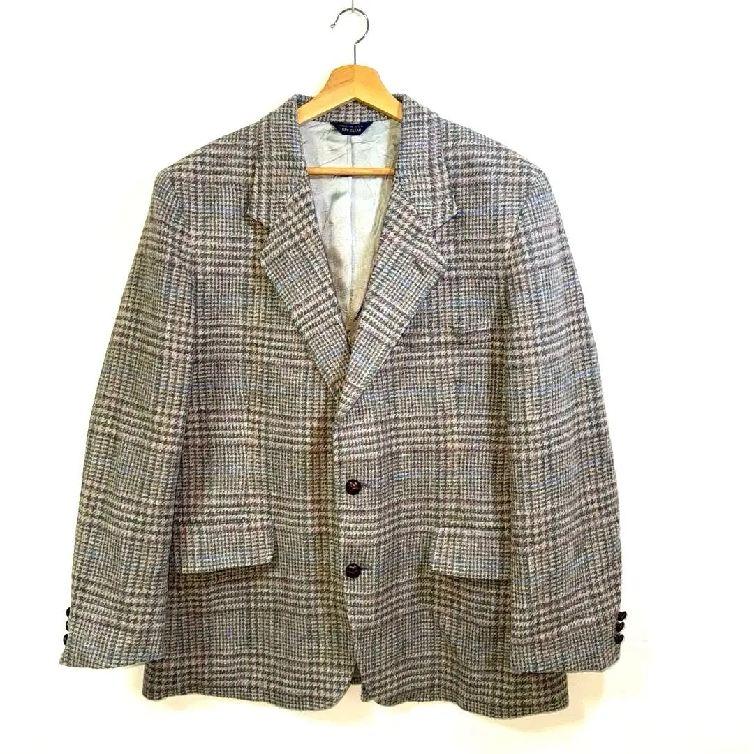 90s Vintage Pendron check tailored jacket