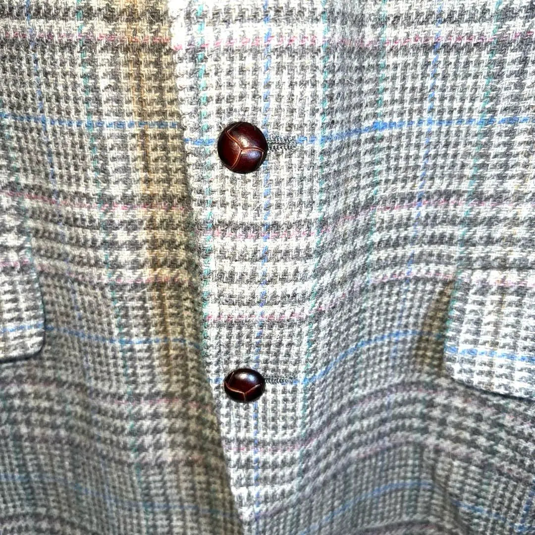 90s Vintage Pendron check tailored jacket