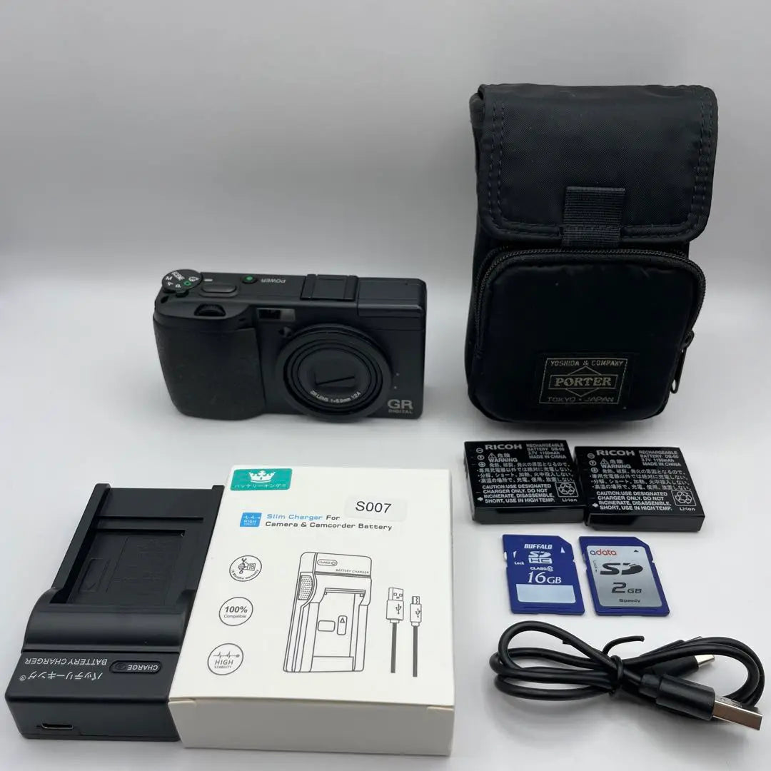 RICHO GR Original Compact Digital Camera PORTER with Case