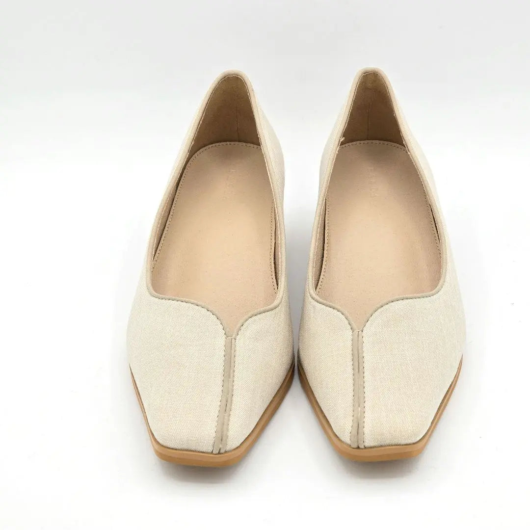 Unused grade [Randa] RANDA (23.5) Asymmetrical cut pumps Beige