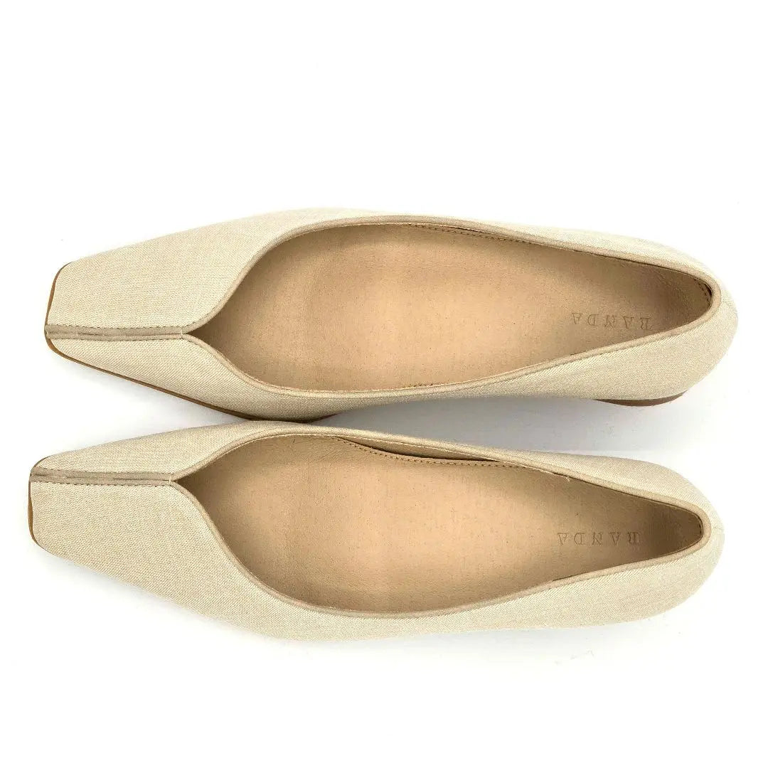 Unused grade [Randa] RANDA (23.5) Asymmetrical cut pumps Beige