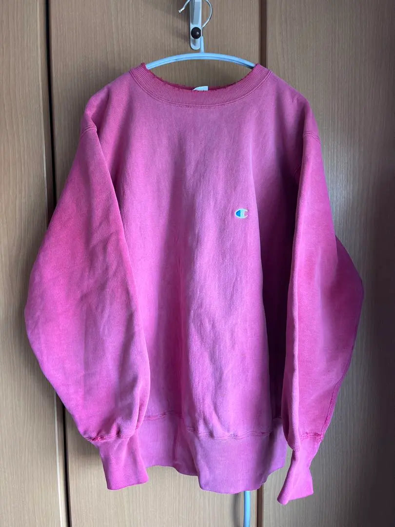 champion 90s embroidery tag fade pink