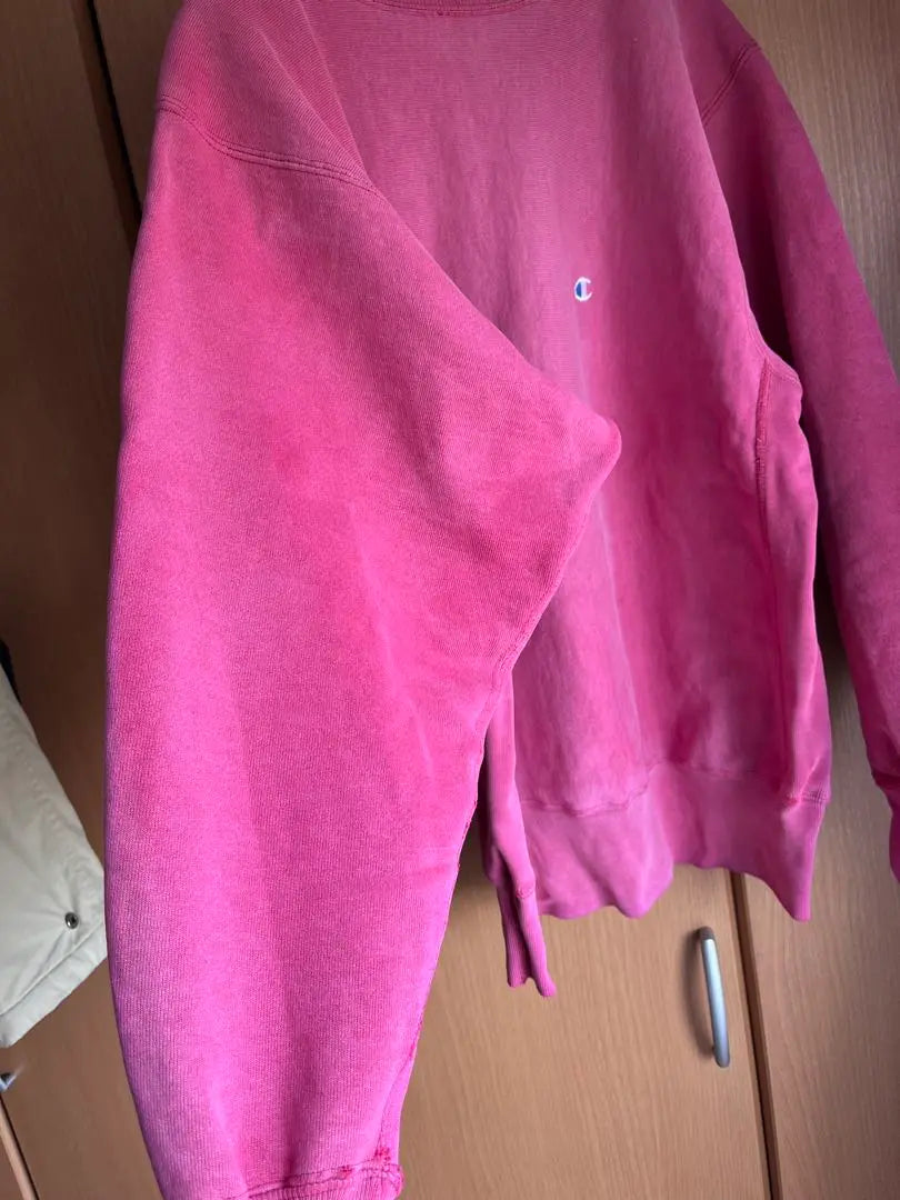 champion 90s embroidery tag fade pink