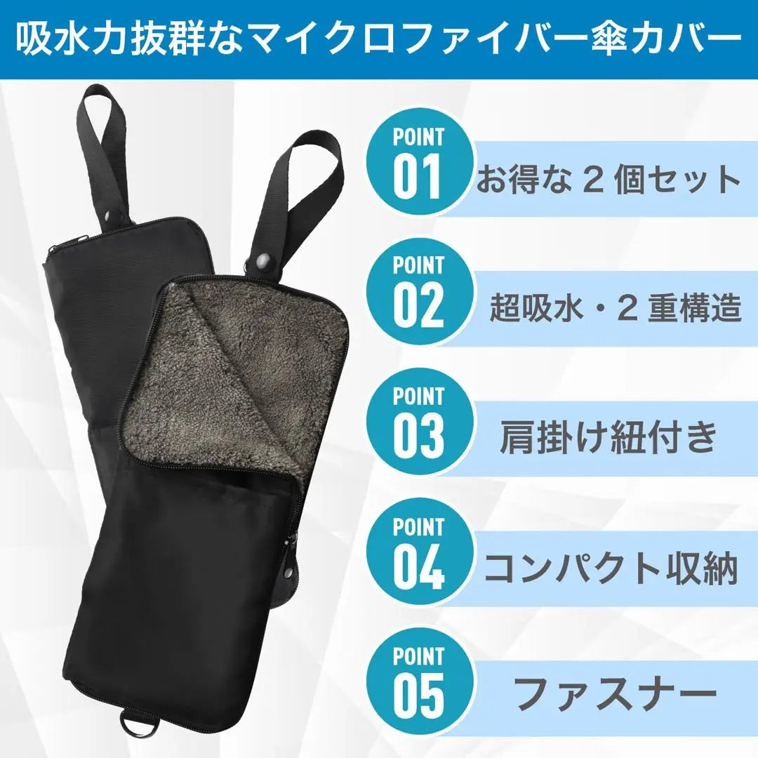 Set of 2, pockets, shoulder straps, super absorbent, double-layered structure, can be used while drying