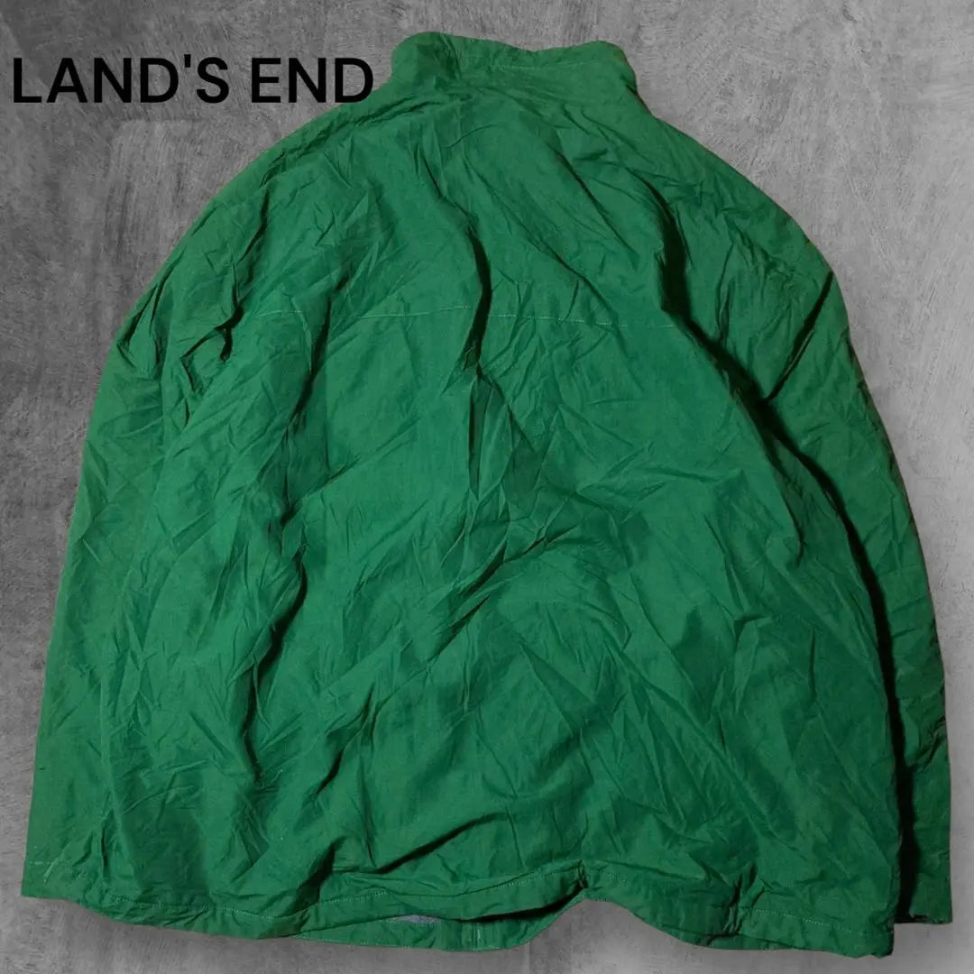 00s LANDSEND Short Padded Blouson Fleece Nylon Shell USA