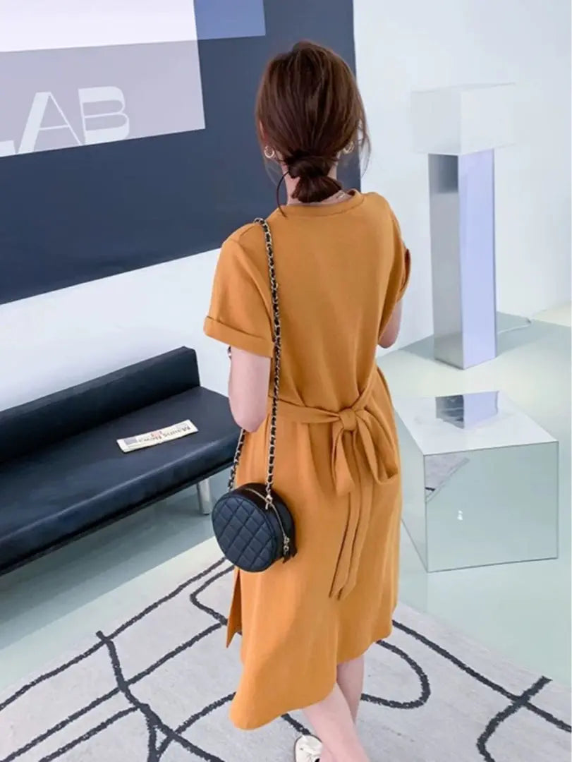 Knee-length dress, summer outfit, going out, everyday wear, date simple