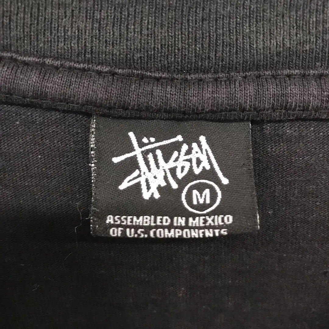 《Super raro》STUSSY☆Long TM Big Logo Negro T636