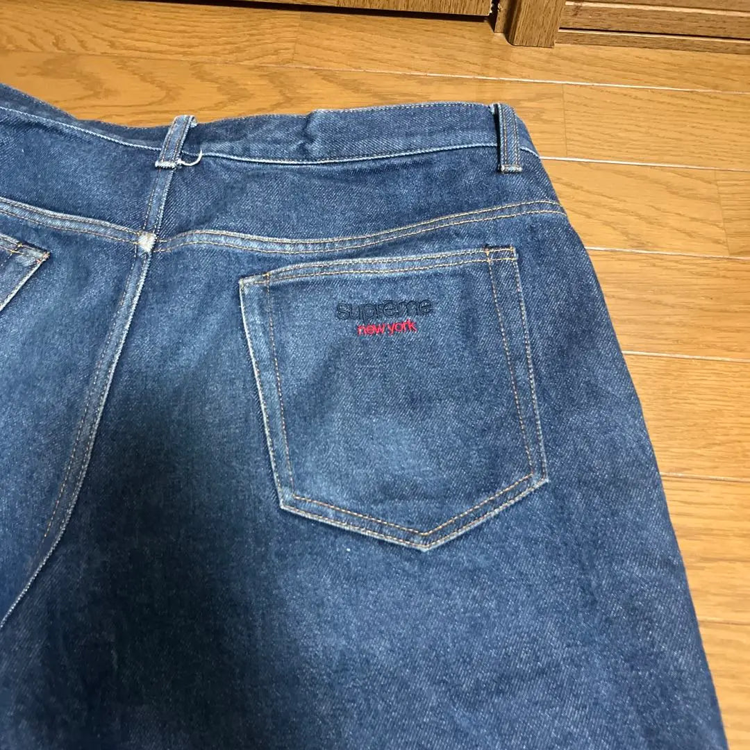 Supreme 22FW baggy jean Rigid Indigo 34