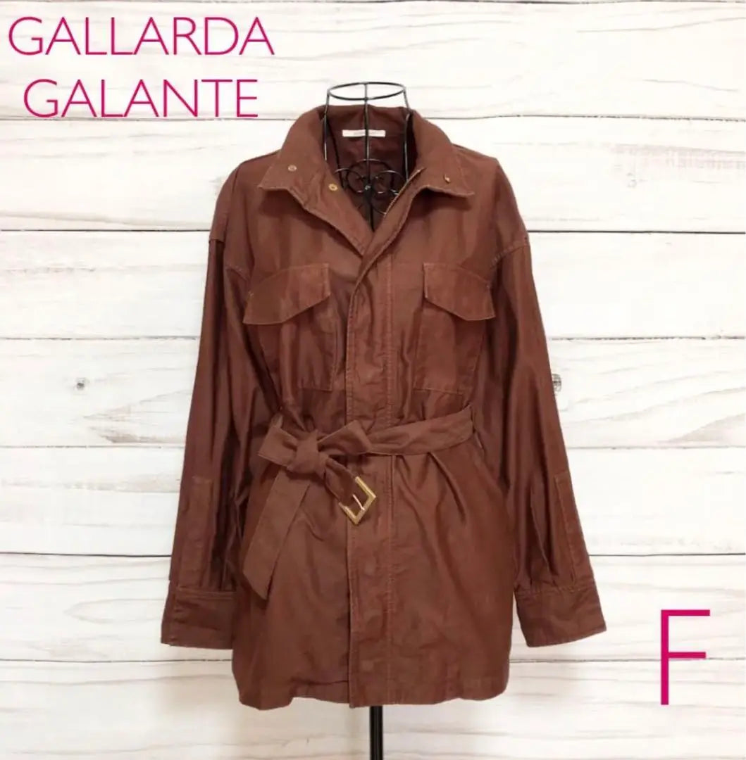 Gallarda Garante Military Jacket Spring Coat Brown F