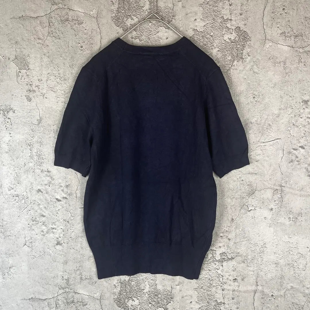 [ZARA] Jersey manga corta azul marino talla M