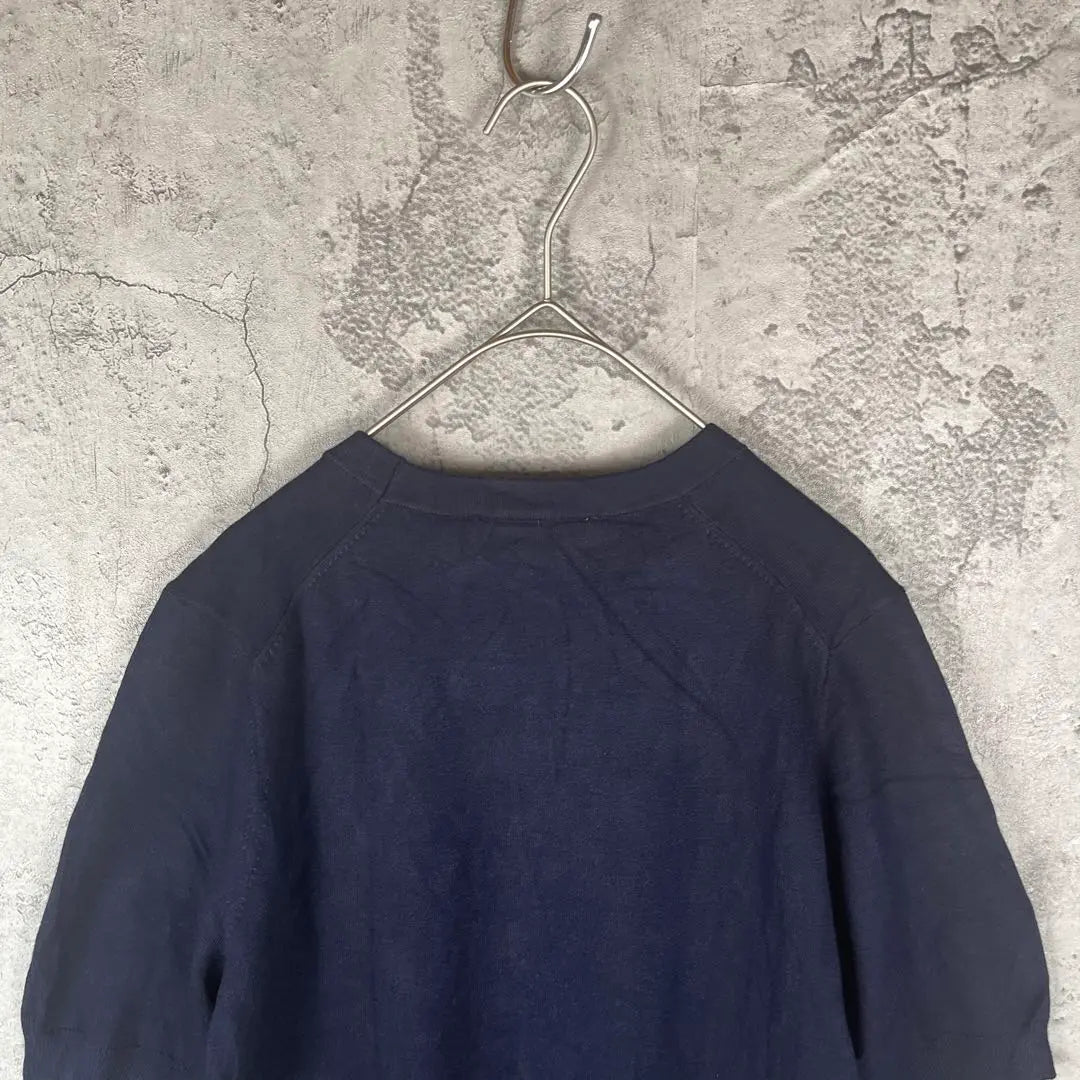 [ZARA] Jersey manga corta azul marino talla M